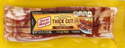 Oscar Mayer Hickory Smoked Butcher Thick Cut Bacon, Vacuum