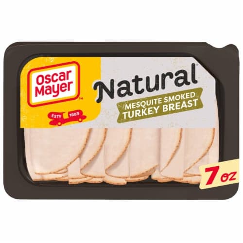 Oscar Mayer Natural Mesquite Smoked Turkey Breast Sliced Lunch Meat Tray