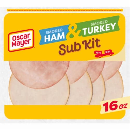 Oscar Mayer Sub Kit With Ham & Turkey Sliced Deli Lunch Meat Variety
