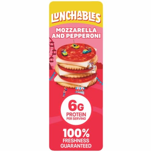 Lunchables Pepperoni & Mozzarella Cheese With Crackers Snack Kit
