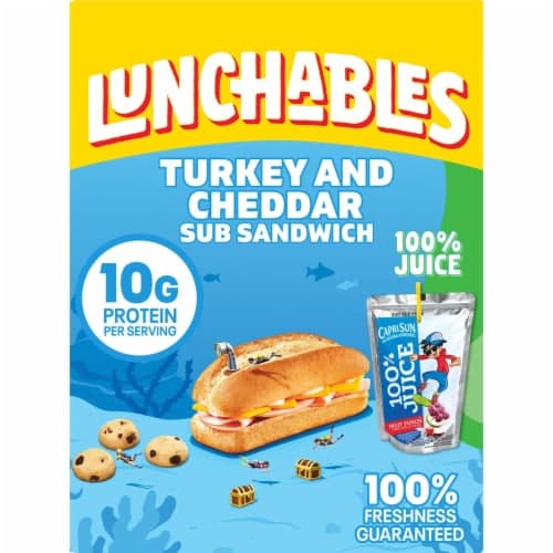 Lunchables Sub Sandwich, Turkey And Cheddar
