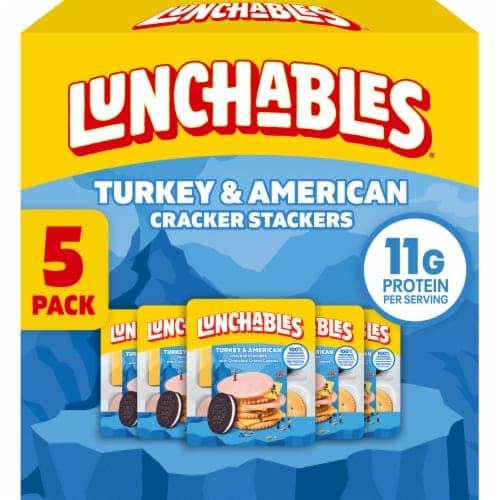 Oscar Mayer Lunchables Turkey And American Cheese Stackers With Chocolate Creme Cookies