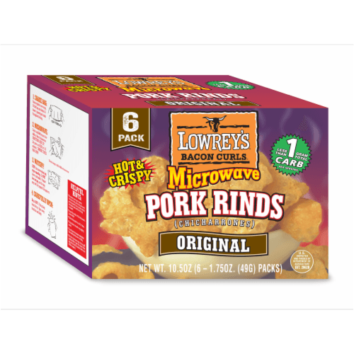 Lowrey'S Bacon Curls Original Microwaveable Pork Rinds
