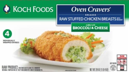 Koch Foods Chicken Breasts, Broccoli & Cheese, Family