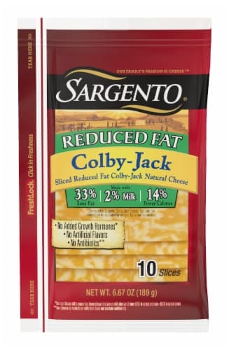 Sargento Sliced Reduced Fat Colby-Jack Natural Cheese
