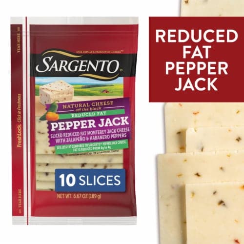 Sargento Reduced Fat Pepper Jack Sliced Cheese