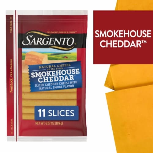 Sargento Cheese Slices Smokehouse Cheddar