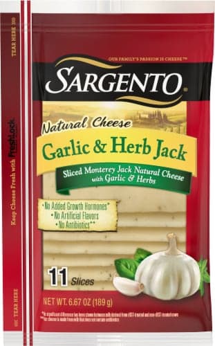 Sargento Sliced Garlic & Herb Jack Natural Cheese