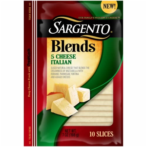 Sargento Cheese Blends, 5 Cheese, Italian