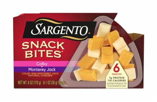 Sargento Snack Bites Colby + Monterey Jack Natural Cheeses