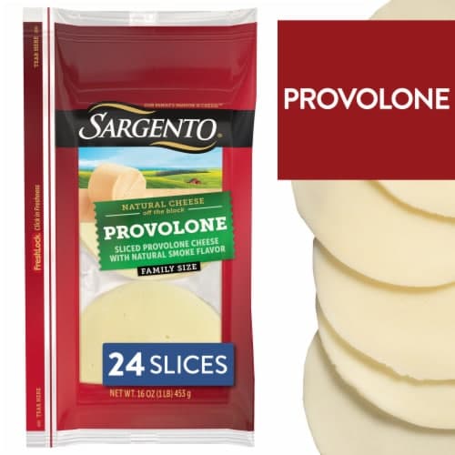 Sargento Sliced Provolone Natural Cheese With Natural Smoke Flavor
