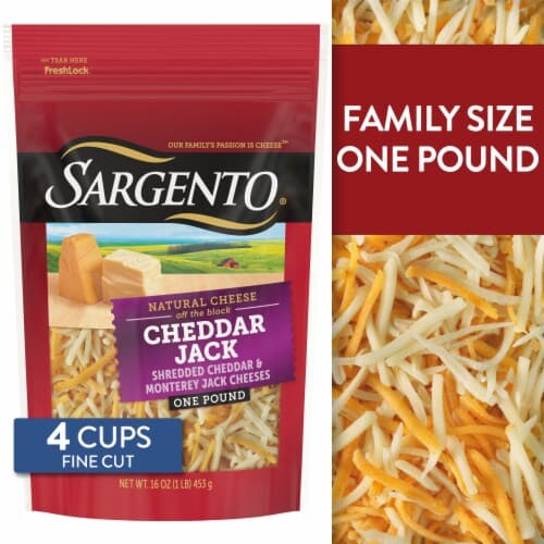 Sargento Cheddar Jack Shredded Cheese Fine Cut