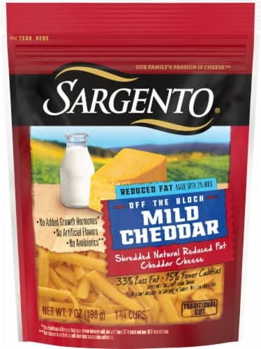 Sargento Shredded Reduced Fat Mild Natural Cheddar Cheese