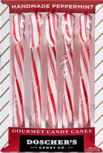 Doscher'S Peppermint Holiday Candy Canes
