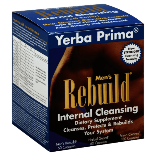 Yerba Prima Men'S Rebuild Internal Cleansing Capsules