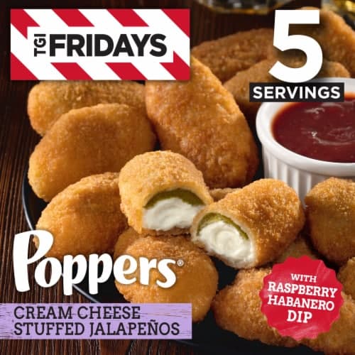 Is it Turmeric Free? Tgi Fridays Appetizers Cream Cheese Stuffed Jalapeno Poppers Box
