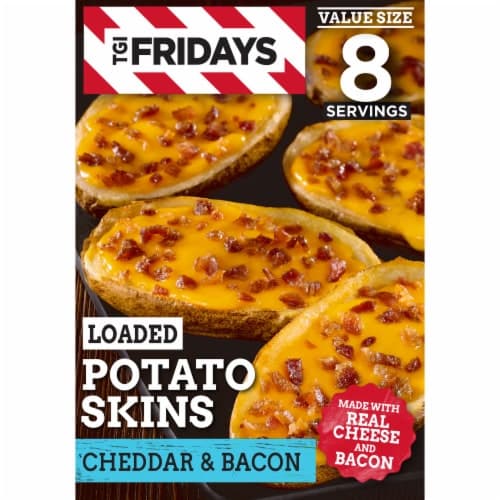Tgi Fridays Loaded Cheddar & Bacon Potato Skins Value Size  Snacks