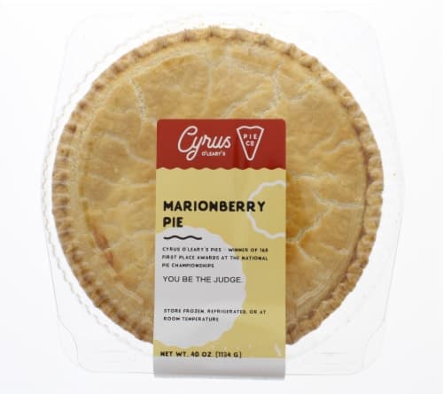 Cyrus O'Leary'S Baked Marionberry Pie