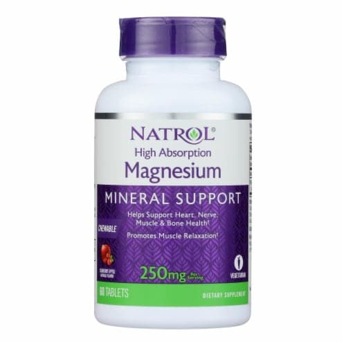 Natrol High Absorption Magnesium Cranberry Apple Flavored Chew