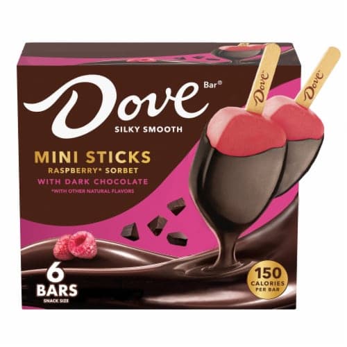 Dove Dark Chocolate Raspberry Sorbet Snack Bars