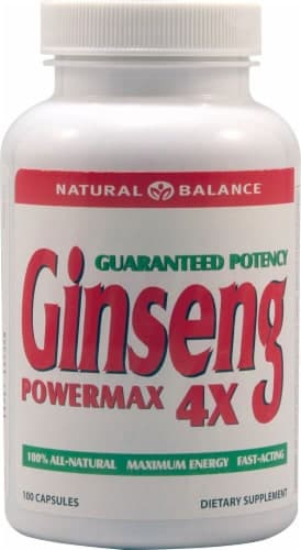 Natural Balance Ginseng Powermax 4X Capsules