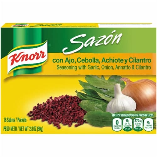 Knorr Sazon Garlic, Onion, Annatto & Cilantro Seasoning