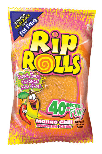 Rip Rolls Mango Chili Sour And Sweet Chewy Candy