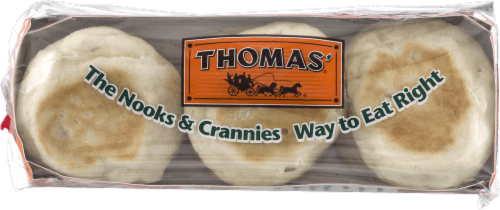 Thomas English Muffins, High Fiber, Plain