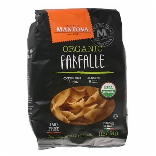 Organic Durum Wheat Semolina Farfalle (Pack Of 