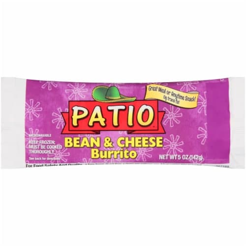 Patio Bean & Cheese Burrito. Wrapper