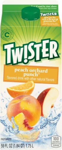 Tw!Ster Flavored Drink, Peach Orchard Punch
