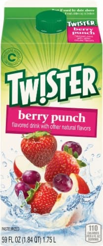 Twister Flavored Drink, Berry Punch
