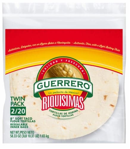 Guerrero Soft Taco Flour Tortillas Twin