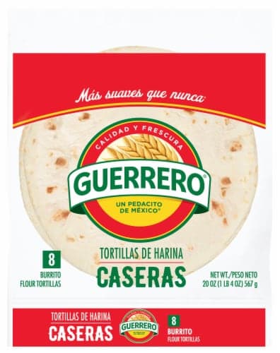 Guerrero Tortillas Flour Burrito De Harina Caseras Bag