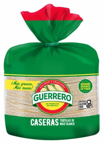 Guerrero Tortillas Corn White Maiz Blanco Caseras Bag