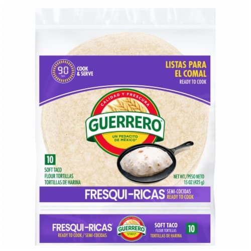 Guerrero Tortillas Flour Soft Taco De Harina Fresqui-Ricas Bag