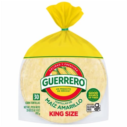 Guerrero Yellow Corn King Size Tortillas
