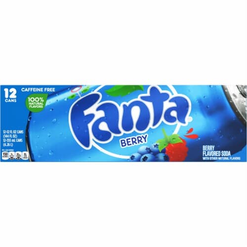 Fanta Berry Soda Fridge Pack Cans