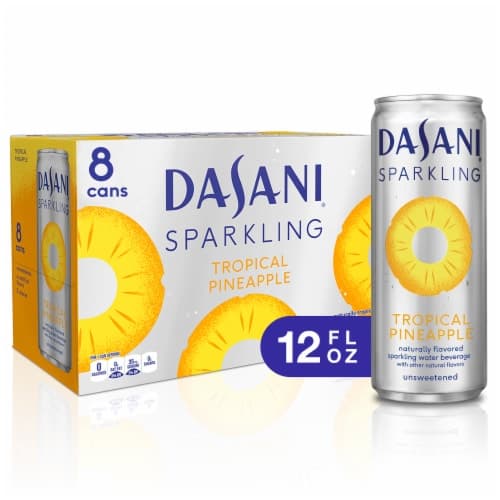 Dasani Sparkling Tropical Pineapple Fridge Pack Cans