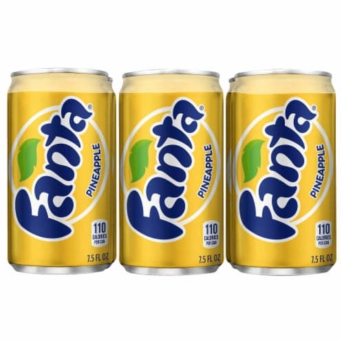 Fanta Pineapple Soda Cans
