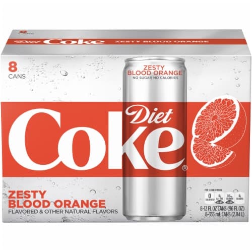 Diet Coke Zesty Blood Orange Fridge Pack Cans