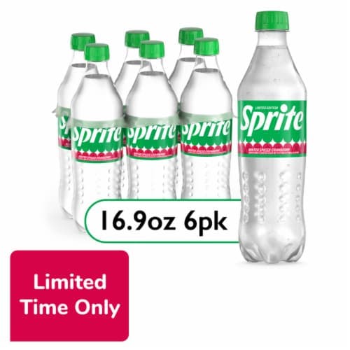 Sprite Winter Spiced Cranberry Soda Bottles