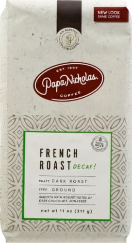 Papa Nicholas Decaf French Roast Dark Roast Ground Coffee