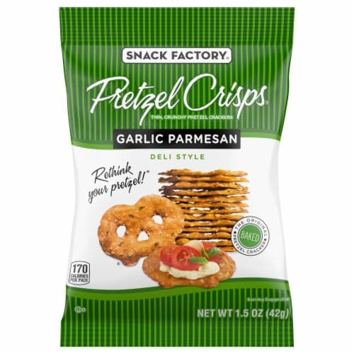 Pretzel Crisps Pretzel, Garlic Parmesan, Deli Style