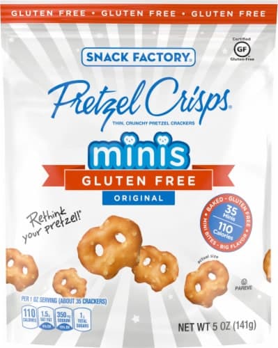 Pretzel Crisps Gluten Free Original Minis