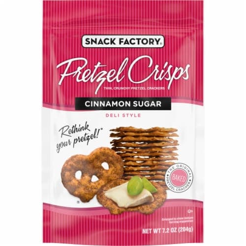 Snack Factory Cinnamon Sugar Thin Crunchy Pretzel Crackers