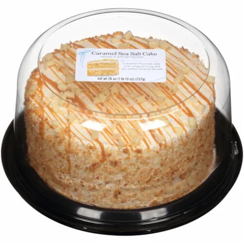 Rich'S Caramel Sea Salt Cake. Clamshell