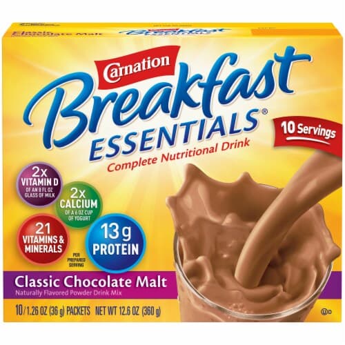 Carnation Breakfast Essentials Classic Chocolate Malt 