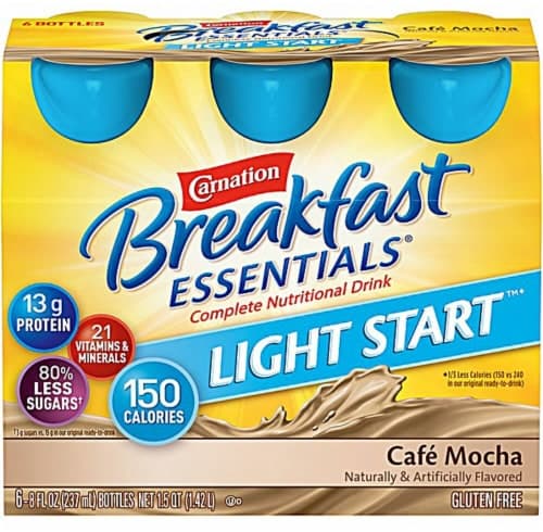 Carnation Breakfast Essentials Cafe Mocha Light Start Nutritional Drink