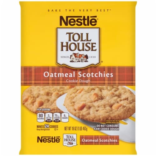Nestle Toll House Oatmeal Scotchies Cookie Dough. Bar